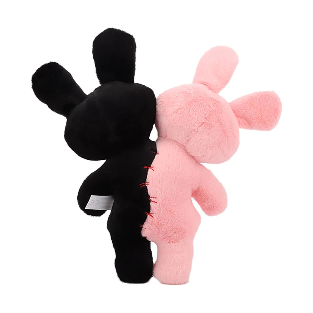 Plush Horrific Two-headed Skull Rabbit Stuffed Toy - 30cm