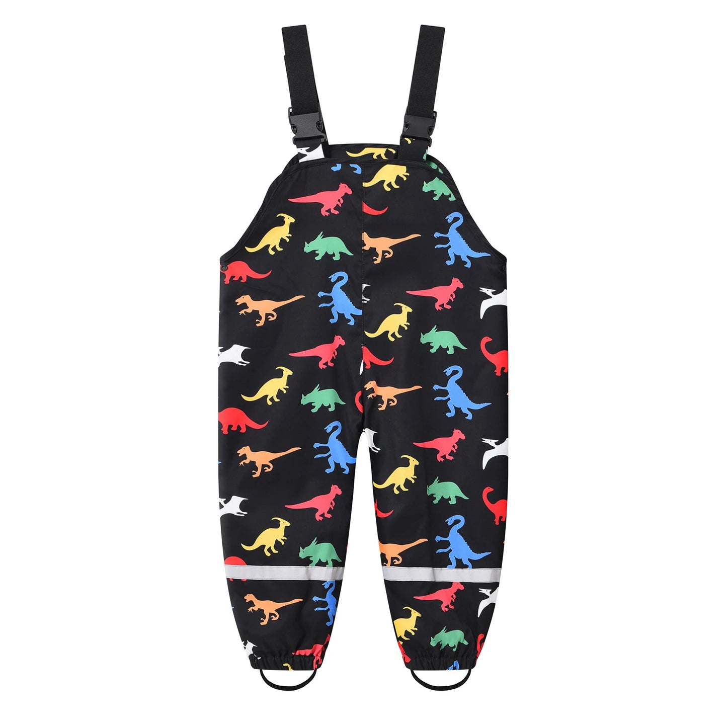 Toddler Rain Adjustable Printed Waterproof Trousers Overalls (Age 18M-6YRS)