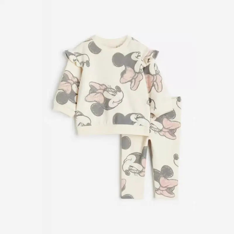 Girls Minnie Print Sweatshirt & Trousers Set (Age 9M-6YRS) ZZ0056-P21