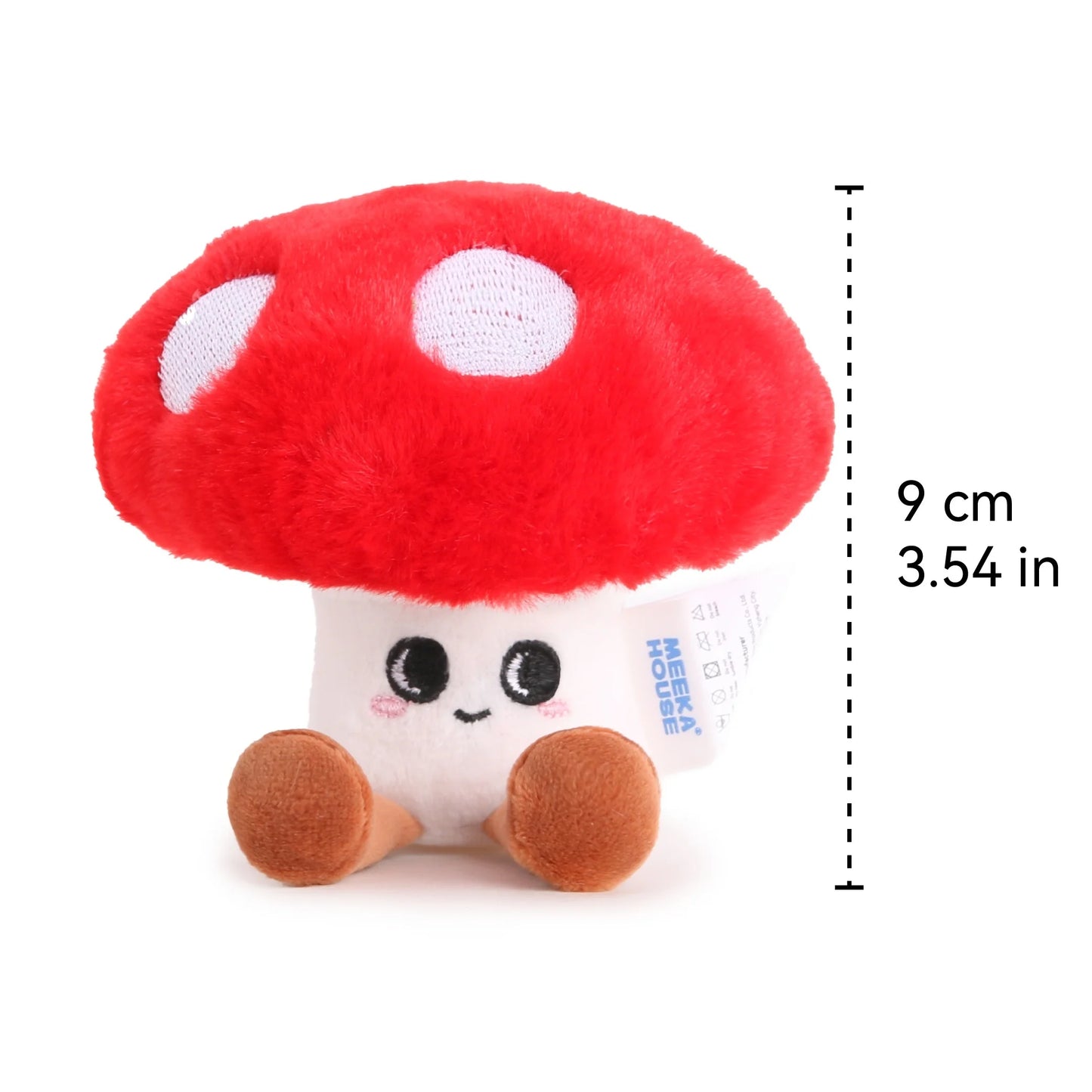 Plush Red Mushroom Stuffed Toy - 9CM