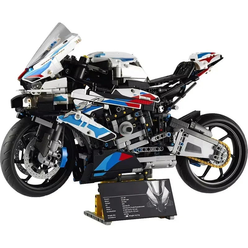 Motorcycle 1000 RR Model Building Blocks Set, 1920 Pieces Bricks Toy
