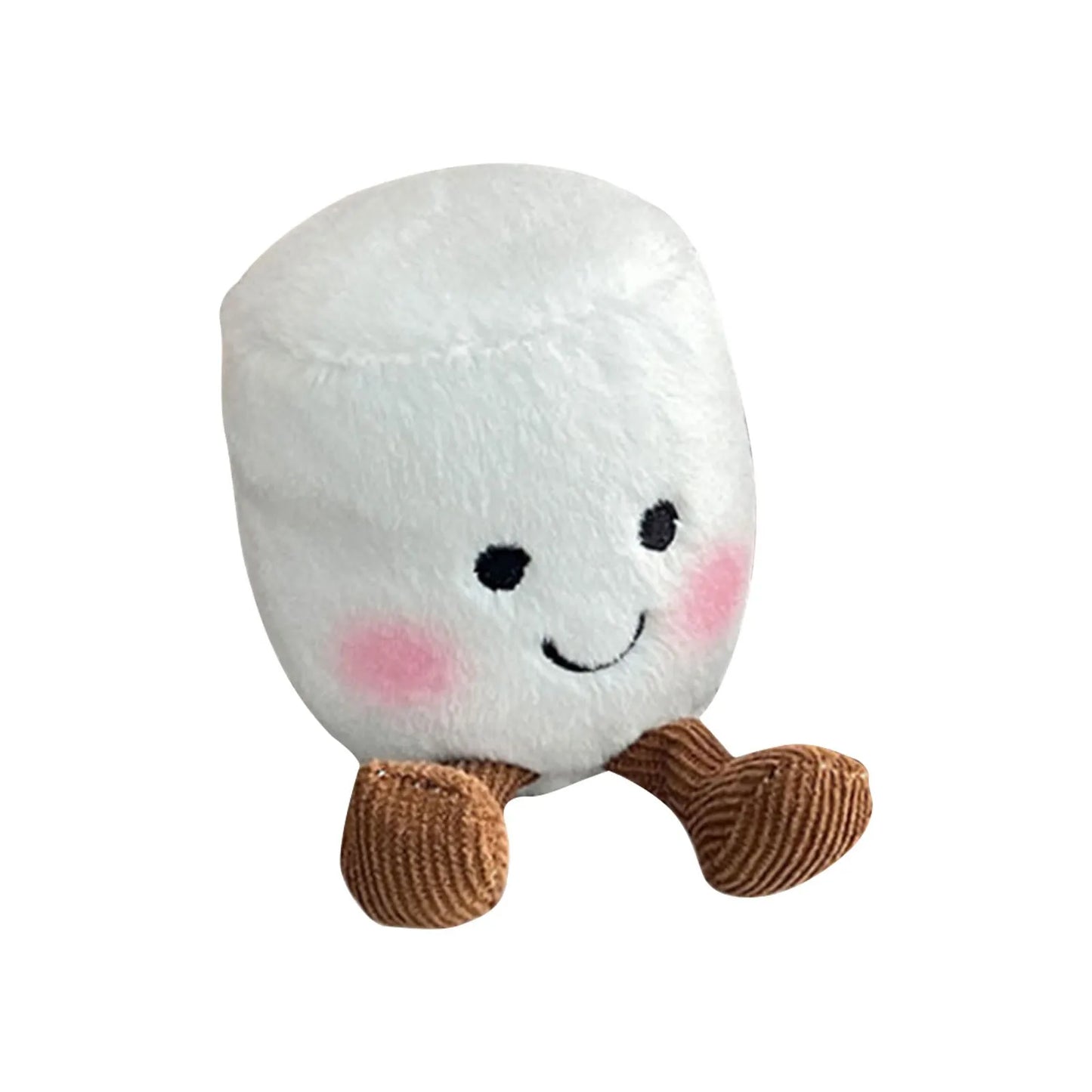 Plush Boiled Eggs Groom Pickles Marshmallows Stuffed Toy B