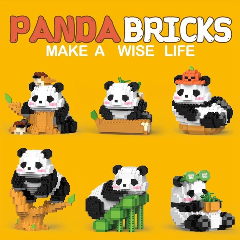 Panda Building Blocks Set DIY Tou