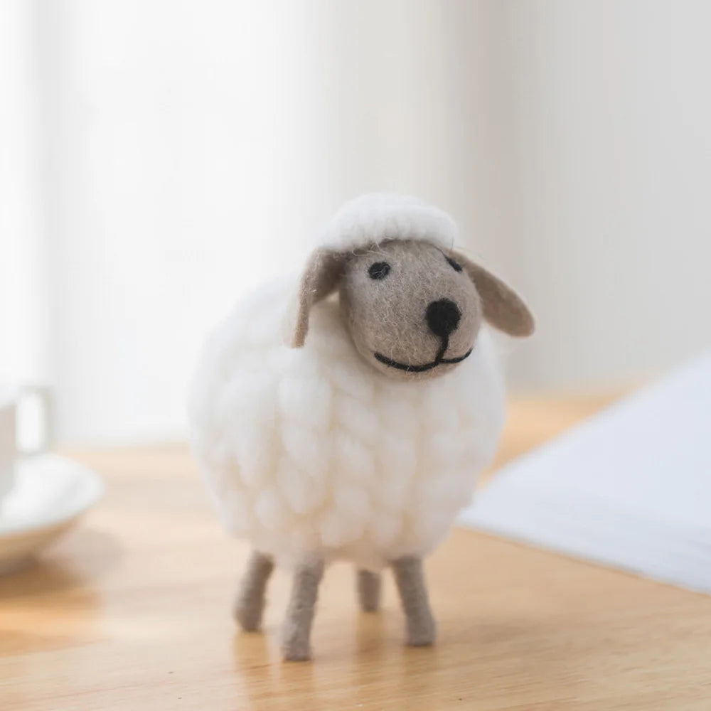 Plush Mini Felt Sheep Stuffed Toy 11-16cm