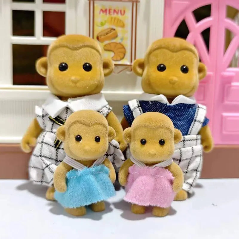 Bunny Families Forest Animal 1:12 Scale Dollhouse Miniatures