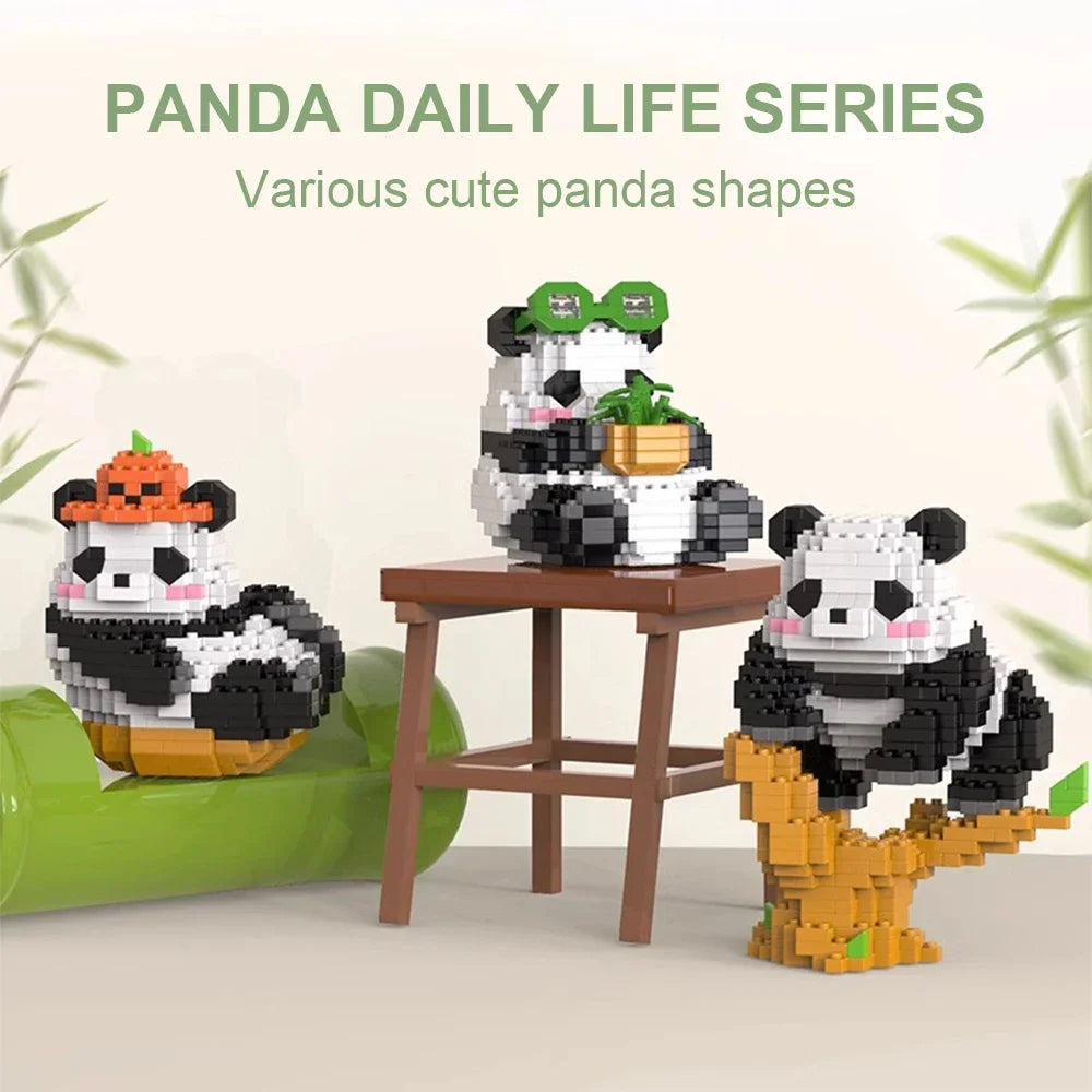 Panda Building Blocks Set DIY Tou