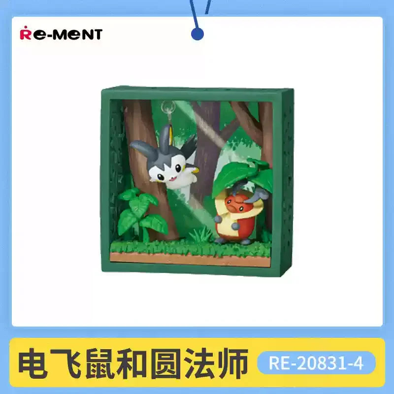Re-Ment Pokémon Frame Deep Woods Mini Figure Blind Box – Forest Scene Collectibles | 6 Styles