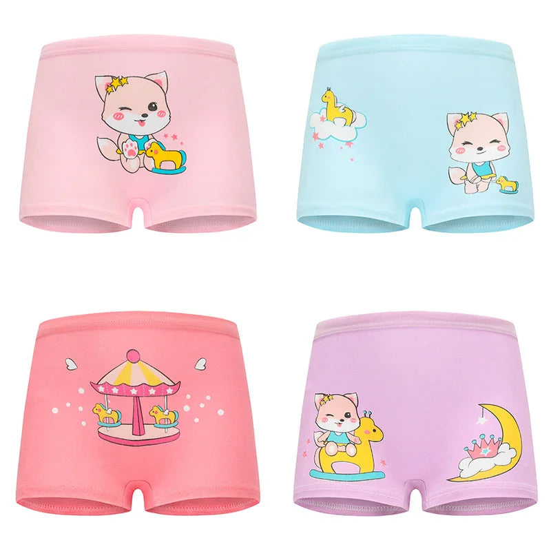 4 Piece - Girls Cotton Underwear 4 pieces 9