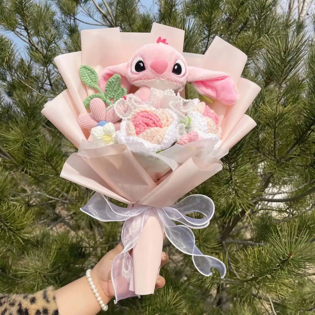 Plush Teddy Bear Stuffed Flower Gift Bouquet