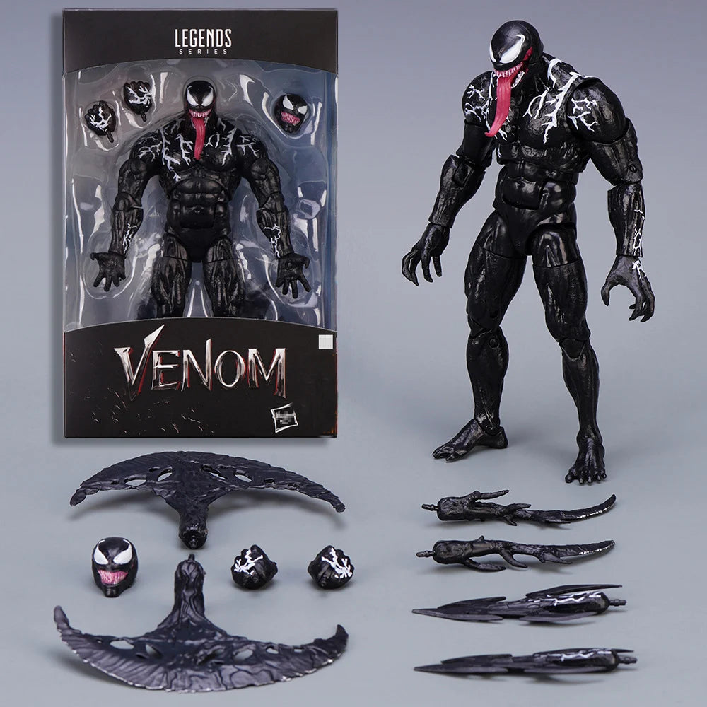Venom Action Figure Movable Joint Toy Grey