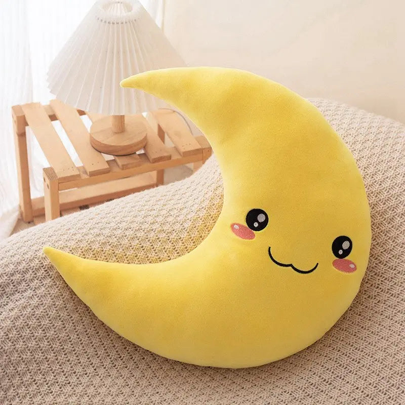 Plush Moon Stuffed Toy - 25cm Yellow