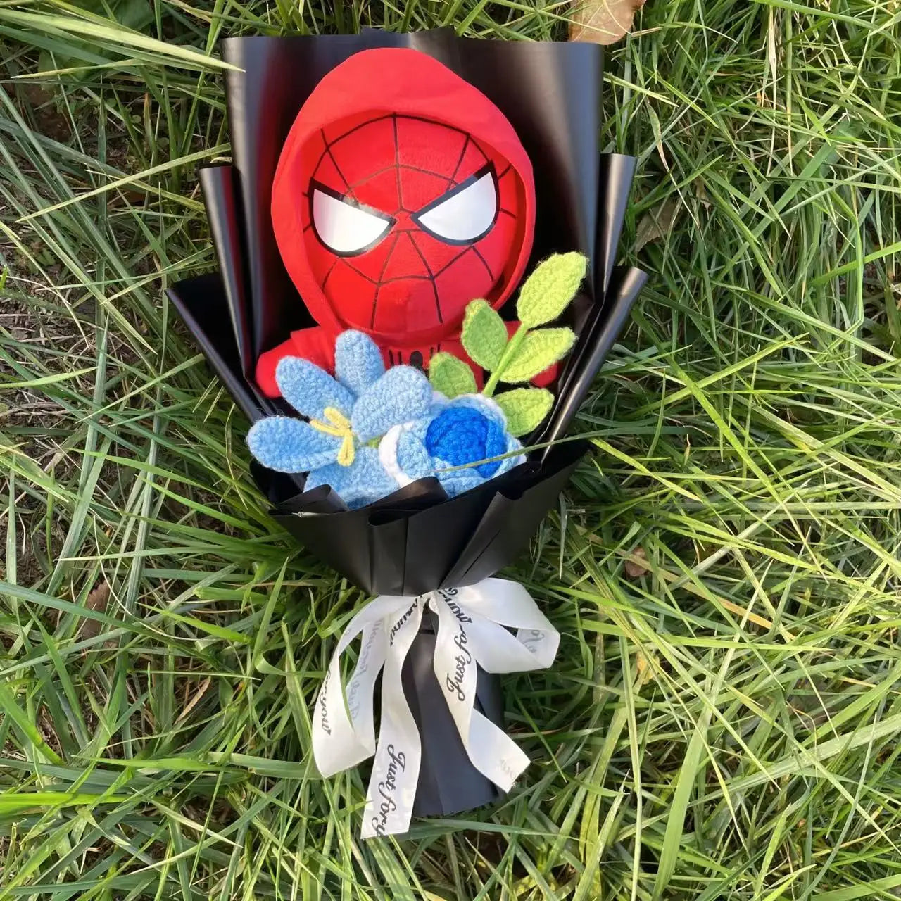 Plush Spider-Man Stuffed Flower Gift Bouquet
