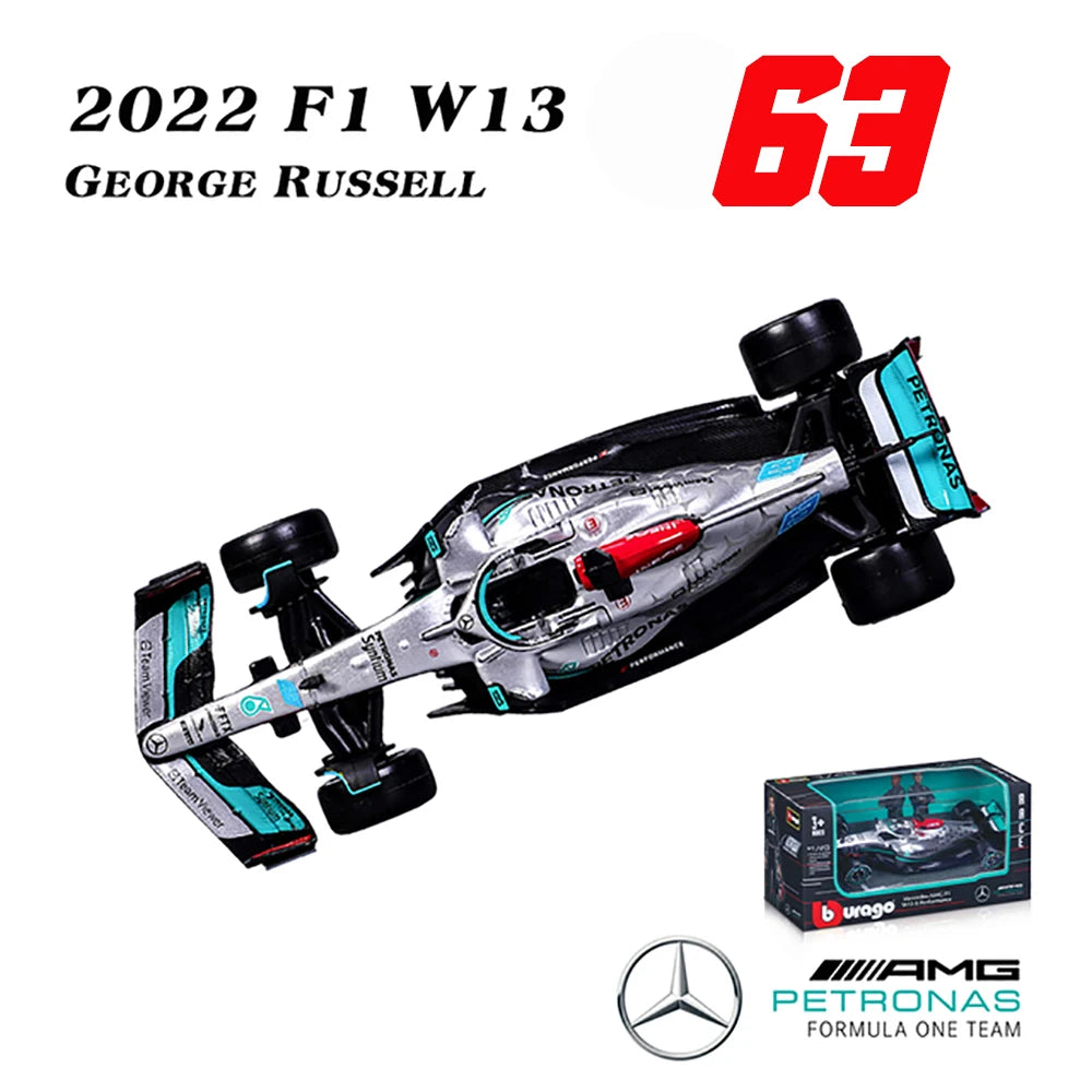 Bburago 1:43 P2 British GP Mclaren F1 MCL60 2023 #4 Lando Norris #81 Oscar Piastri Alloy Car Die Cast Model Toy Collectible 2022 W13-63