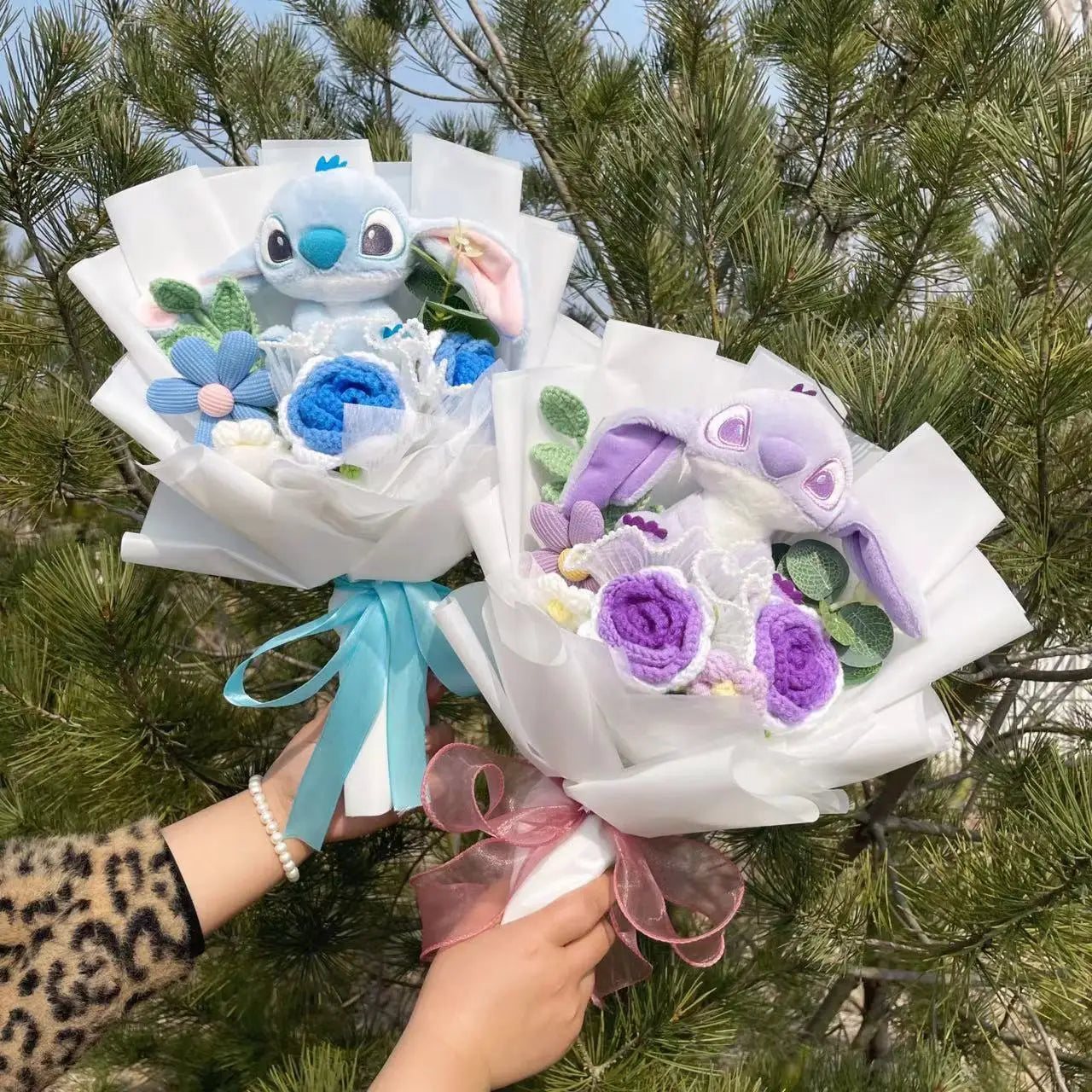 Plush Teddy Bear Stuffed Flower Gift Bouquet