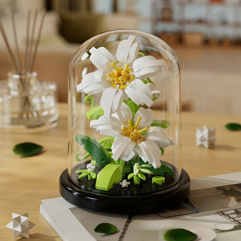 Creative Building Block Flower Display 285pcs 1