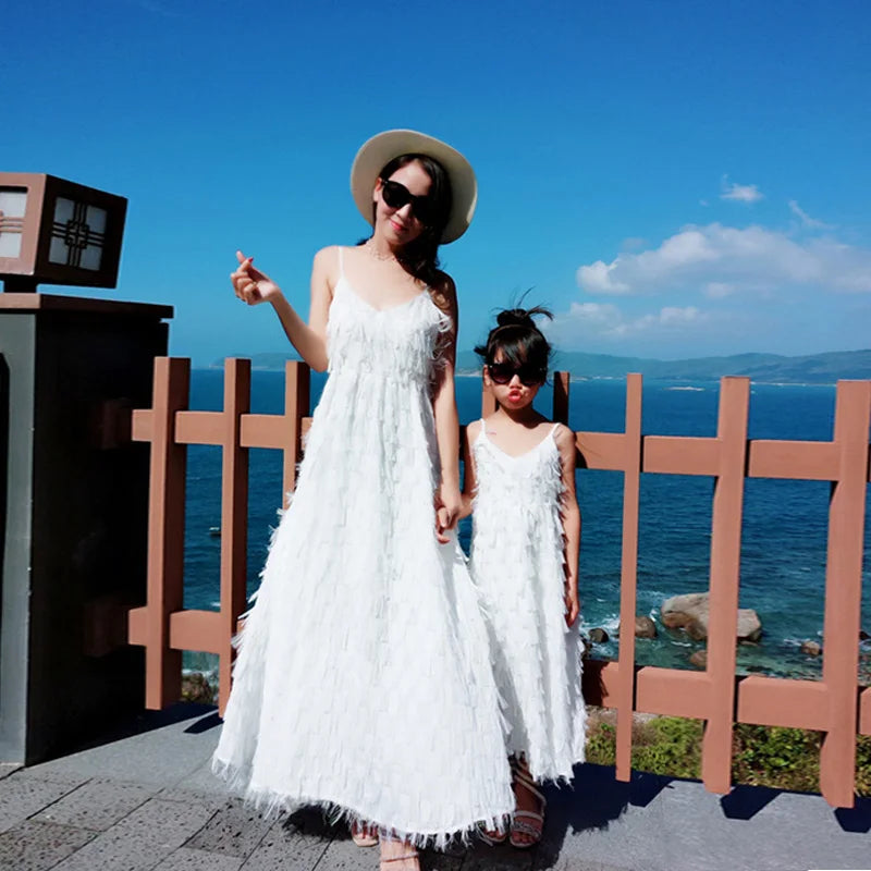 Mother & Daughter Matching White Dress (Mommy & Me)