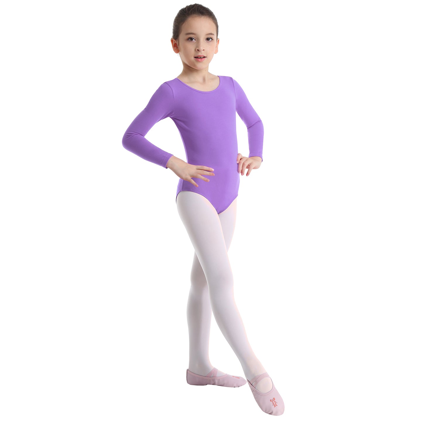 Girls Ballet Long Sleeve Leotard (Age 3-12 YRS)