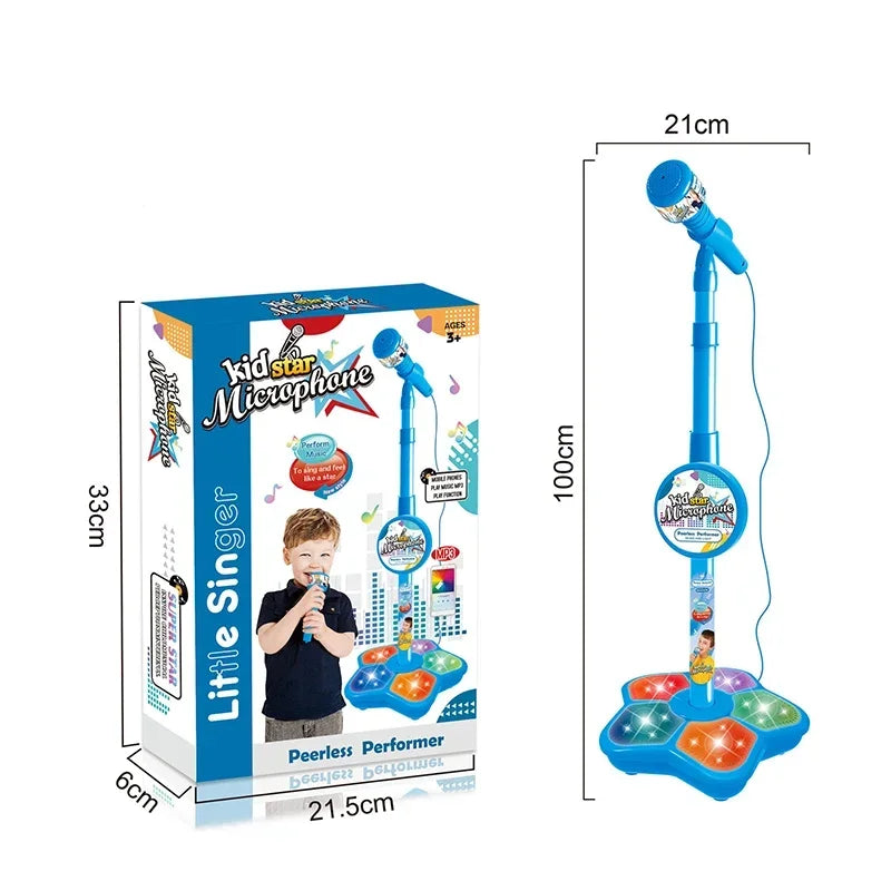 Kids Rocking-Roll Microphone with Stand Toy