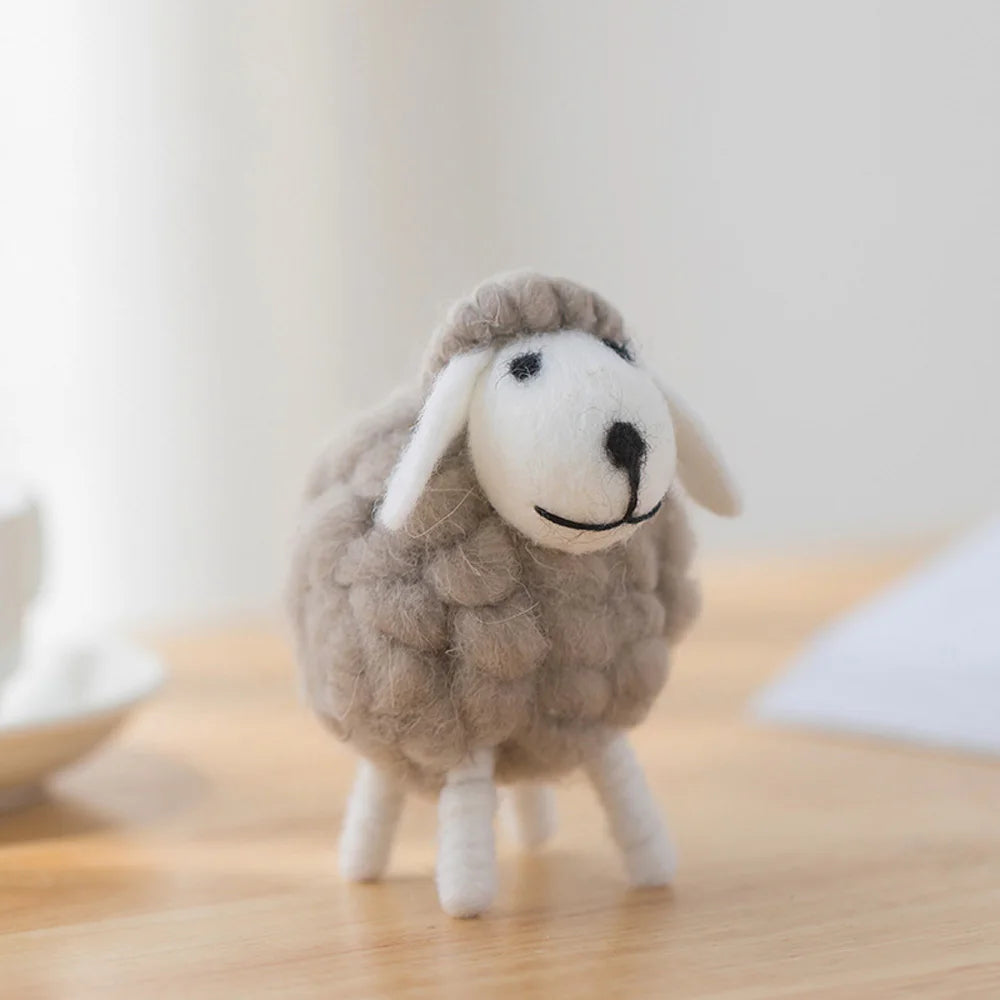 Plush Mini Felt Sheep Stuffed Toy 11-16cm