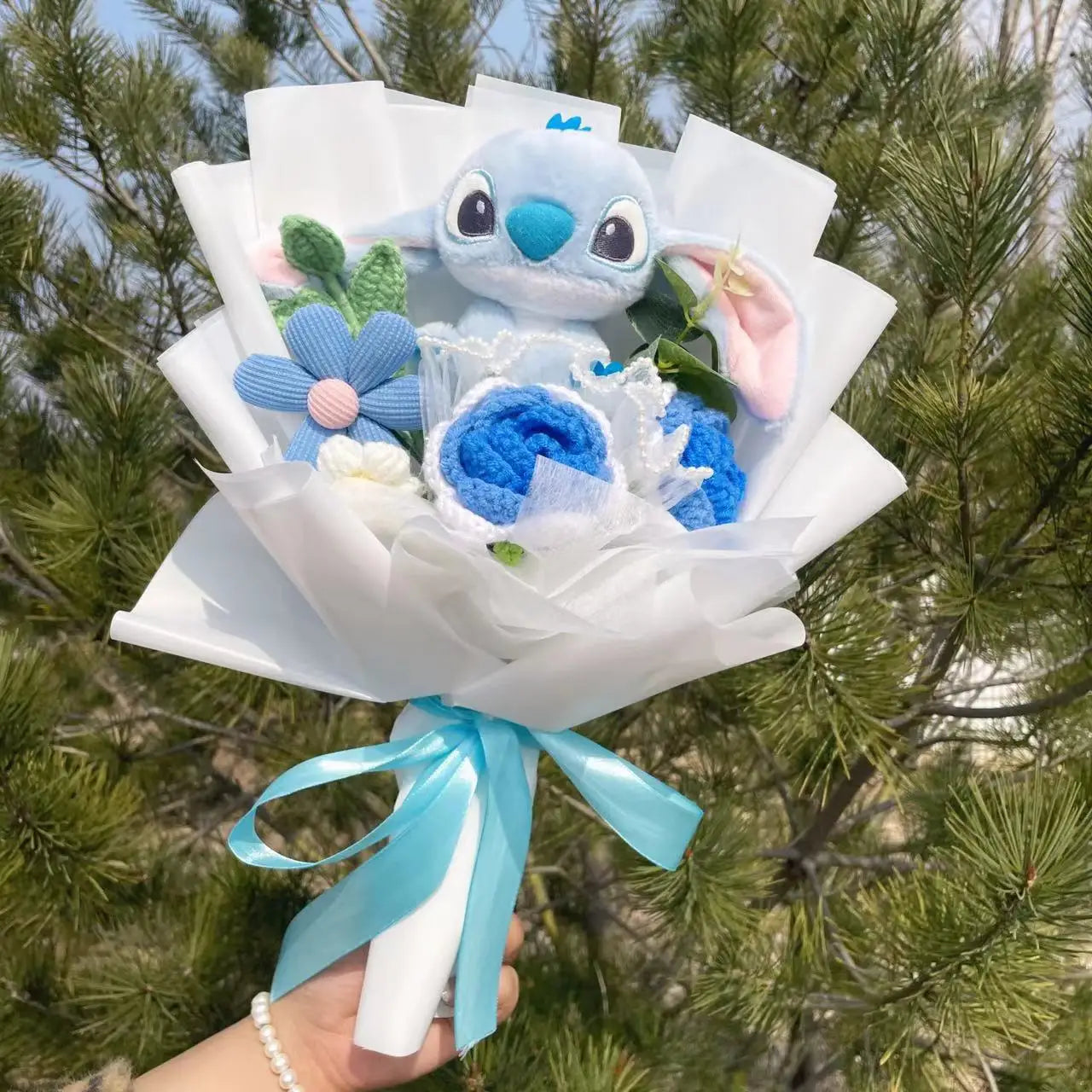 Plush Teddy Bear Stuffed Flower Gift Bouquet