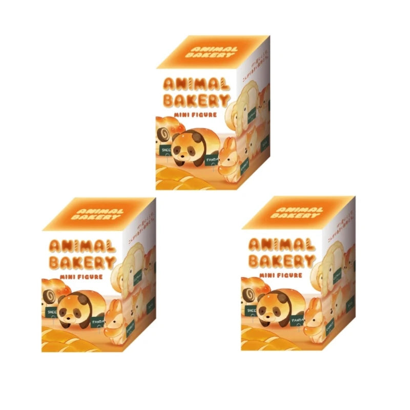 Animal Bakery Series Blind Box – Bread-Themed Mystery Figurines | Original Design Collectibles 3 Pack