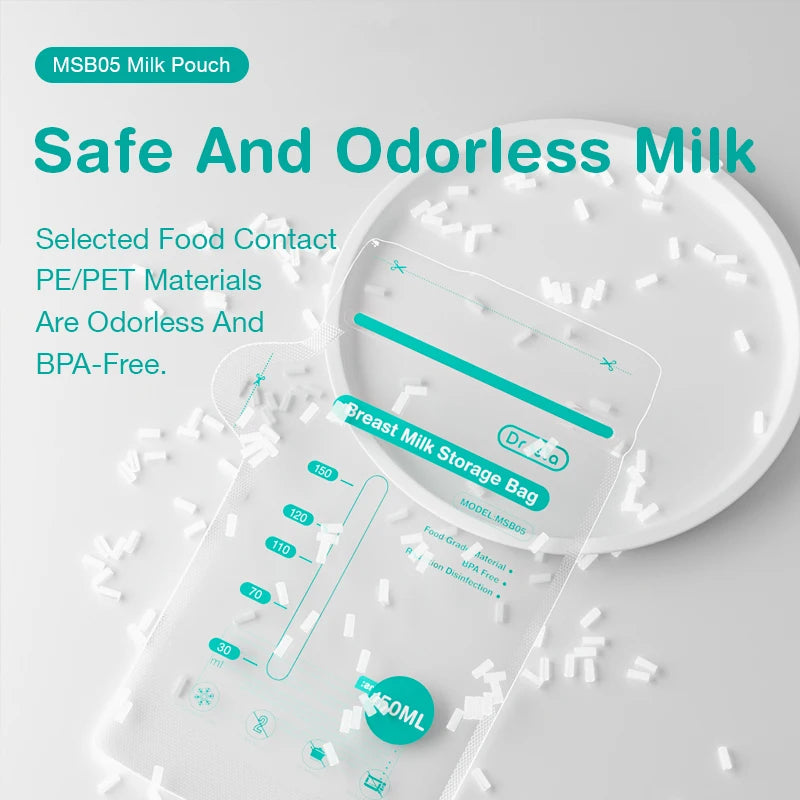 Dr.isla 100Pcs 150ML Breast Milk Storage Bag