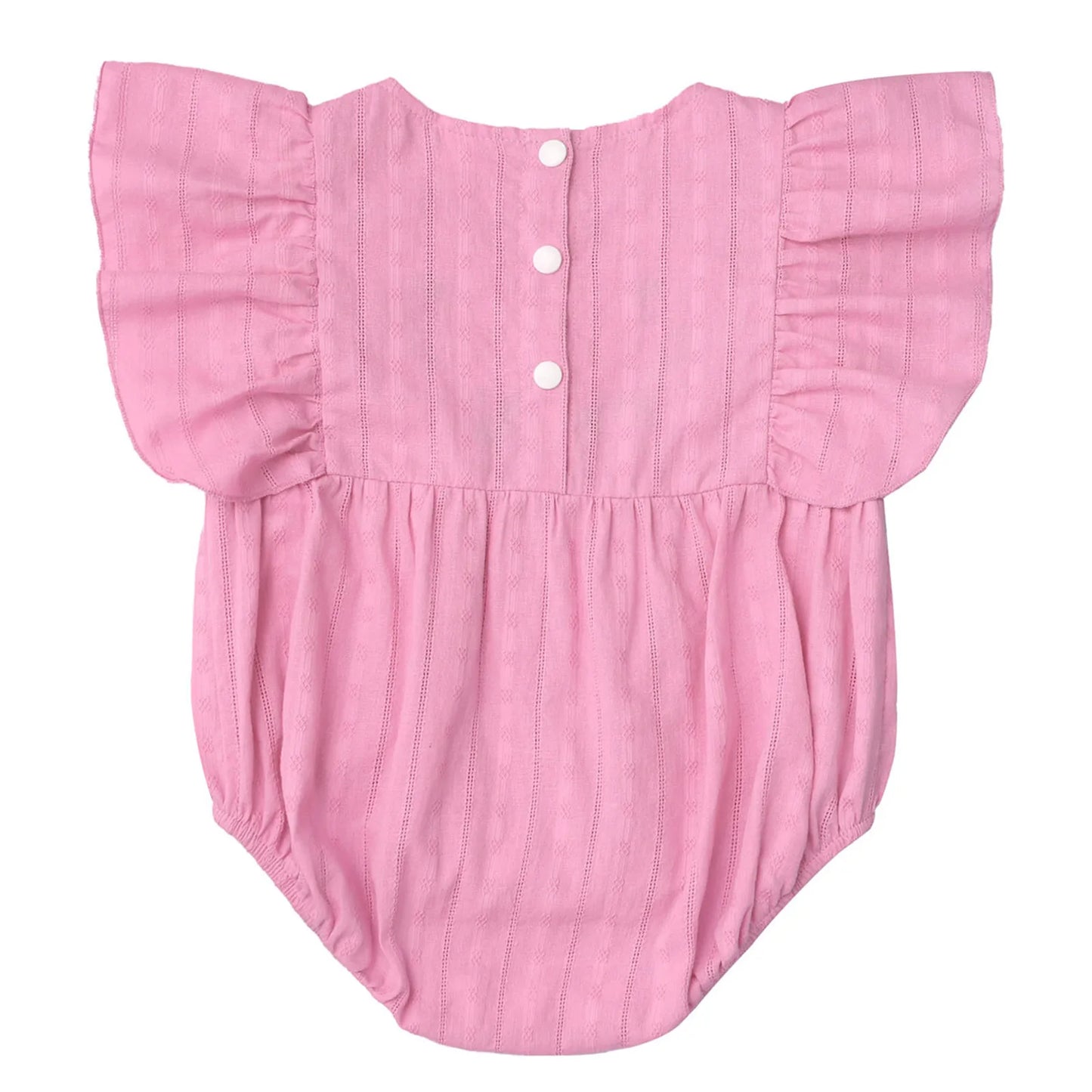 Baby Girls Mexican Embroidered Ruffled Sleeves Romper (Age Newborn-24M)