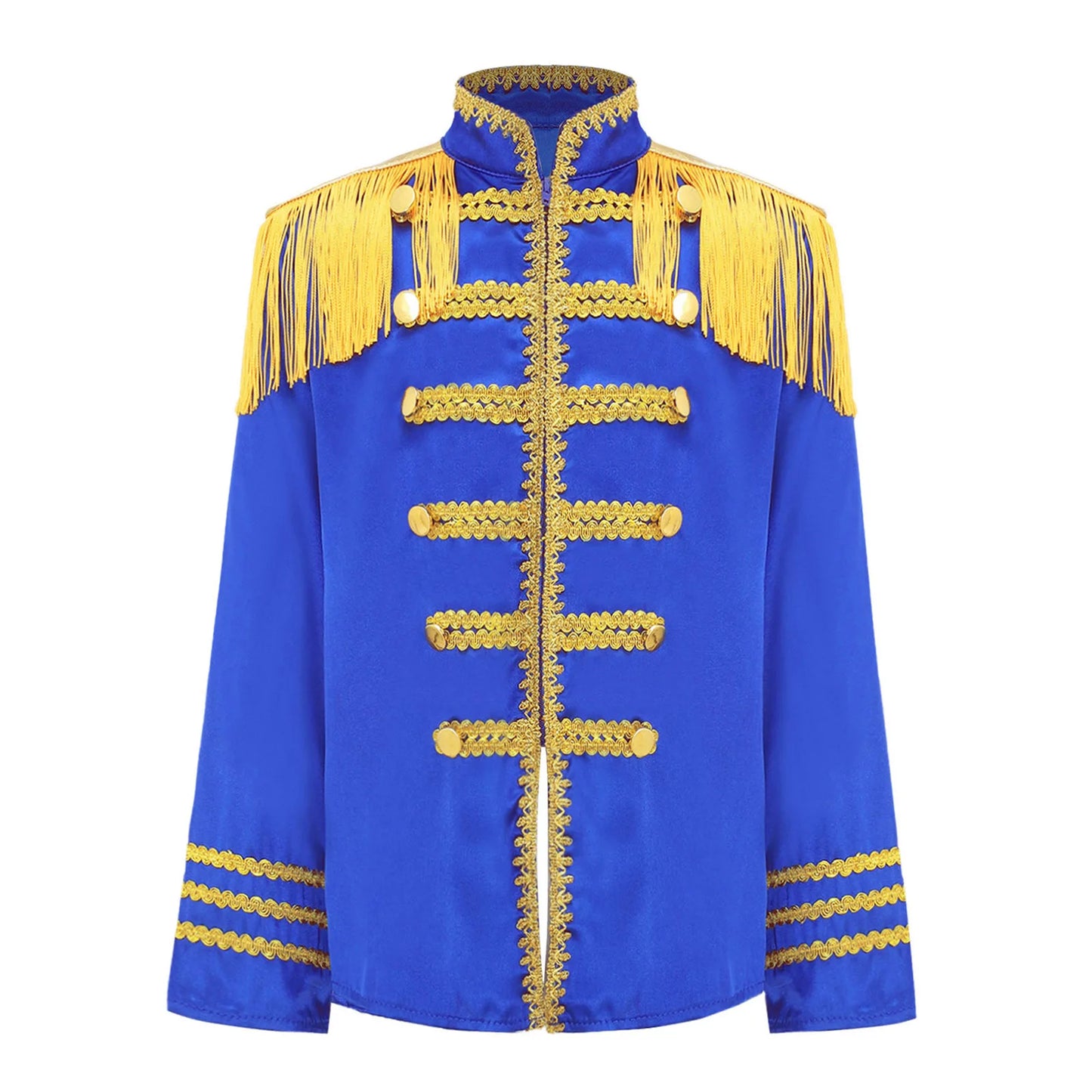 Girls 60s Retro Band Musician Costume Tassel Jacket (Age 6-16 YRS)