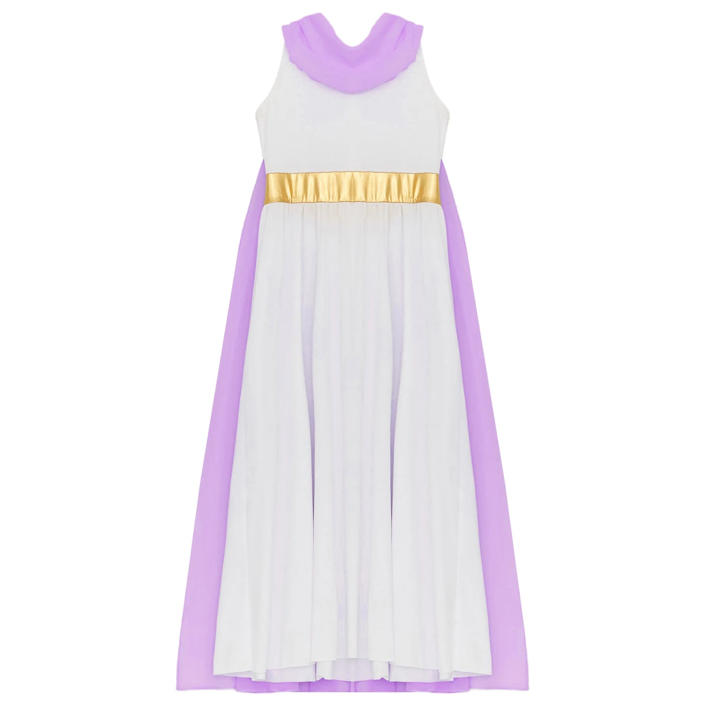 Girls Roman Grecian Athena Split Costume Dress (Age 6-16 YRS)