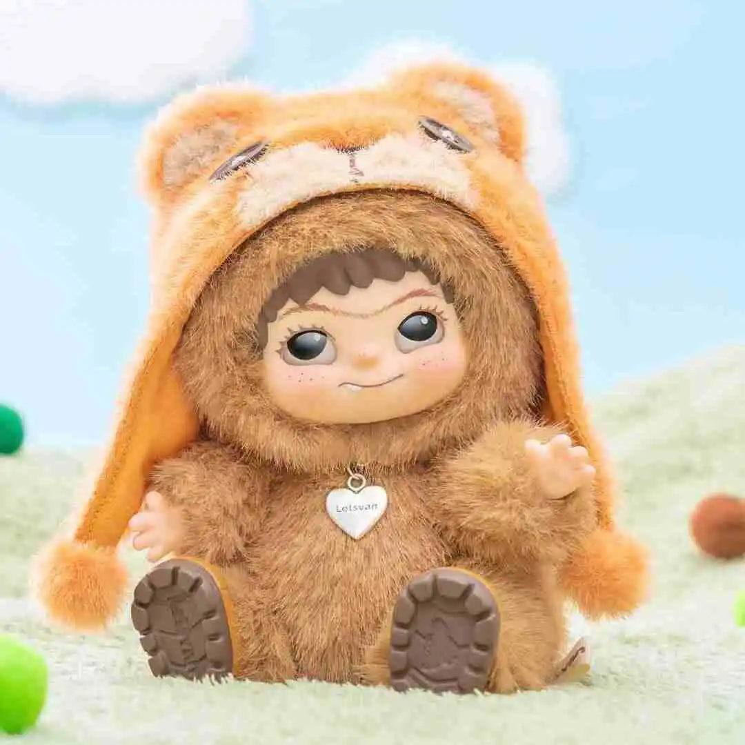 WAKUKU Fuzzy Trendy Fun Party Series Plush Blind Box Figure Forest Green