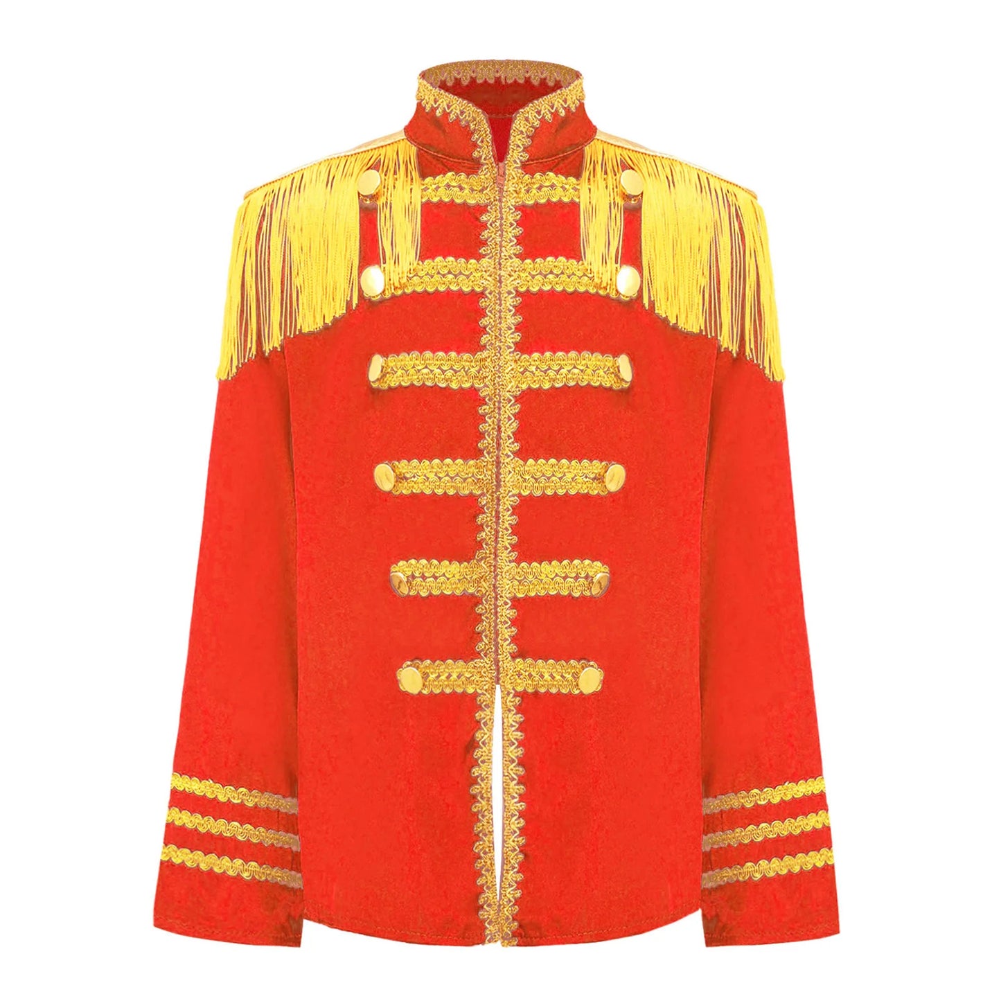 Girls 60s Retro Band Musician Costume Tassel Jacket (Age 6-16 YRS)