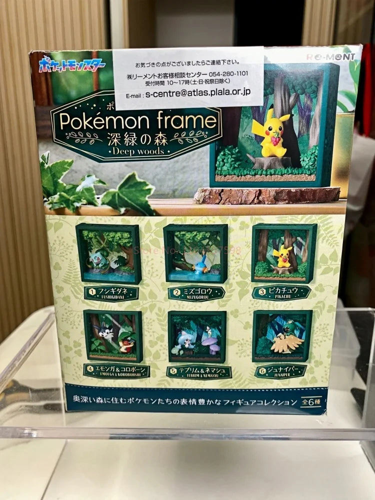 Re-Ment Pokémon Frame Deep Woods Mini Figure Blind Box – Forest Scene Collectibles | 6 Styles