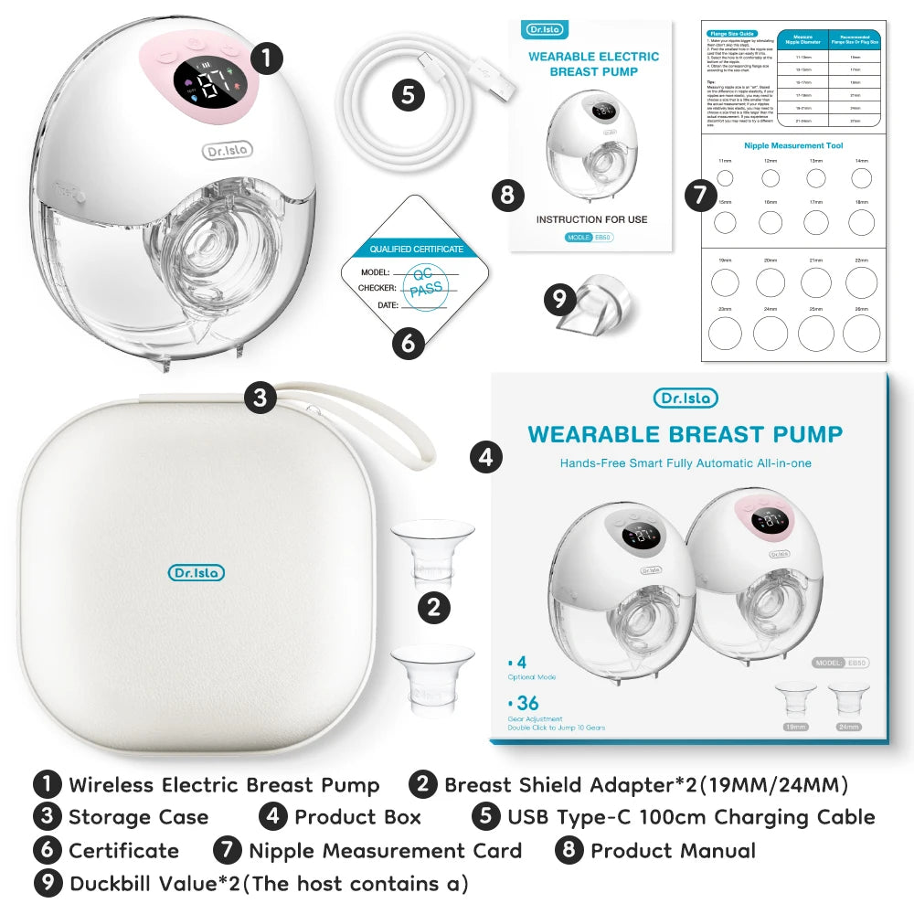 Dr. Isla Wearable Breast Pump Hands Free Electrical