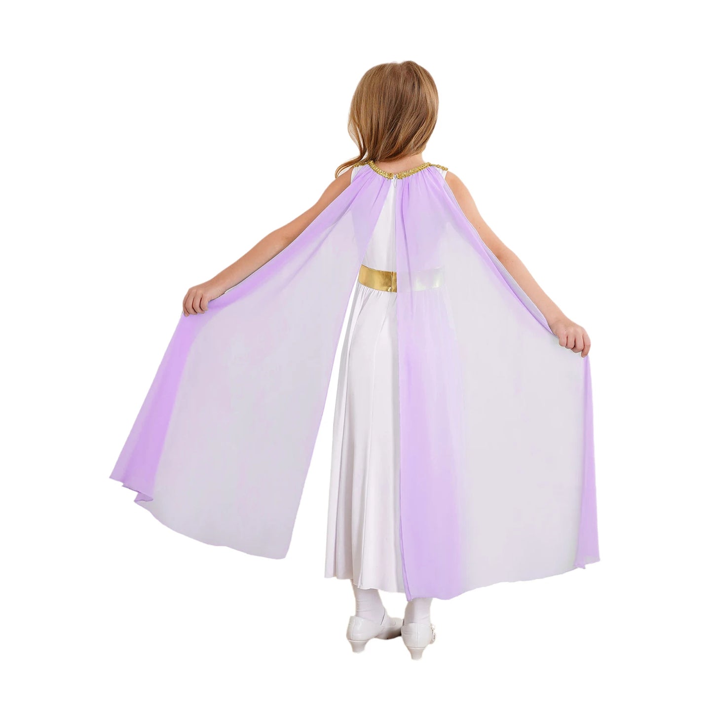 Girls Roman Grecian Athena Split Costume Dress (Age 6-16 YRS)