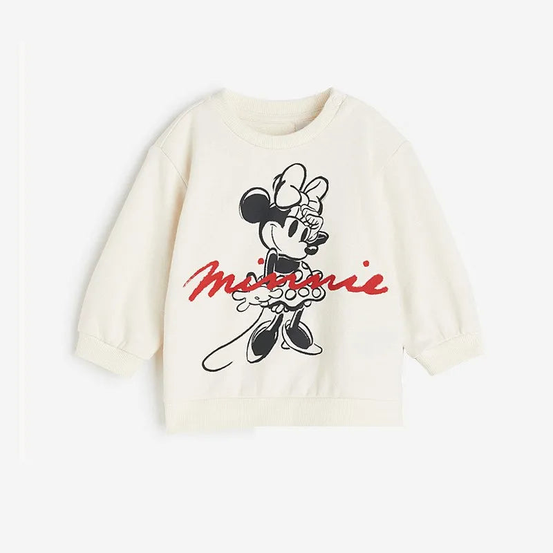 Girls Minnie Print Sweatshirt & Trousers Set (Age 9M-6YRS)