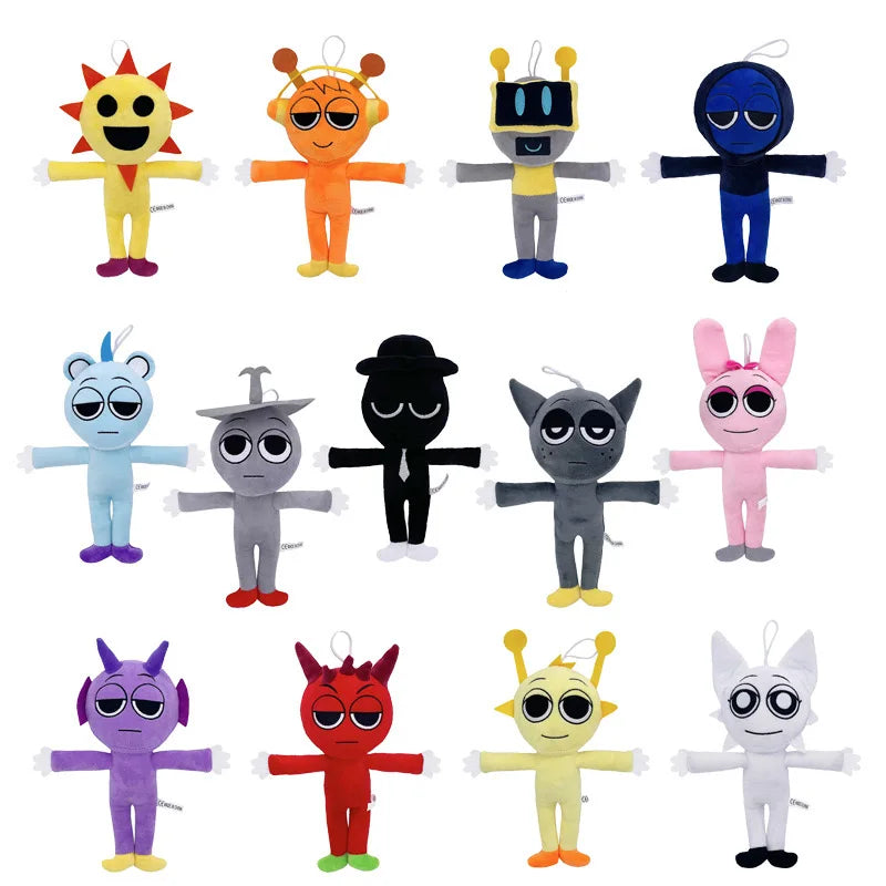 Plush Sprunki Incredibox Stuffed Toys