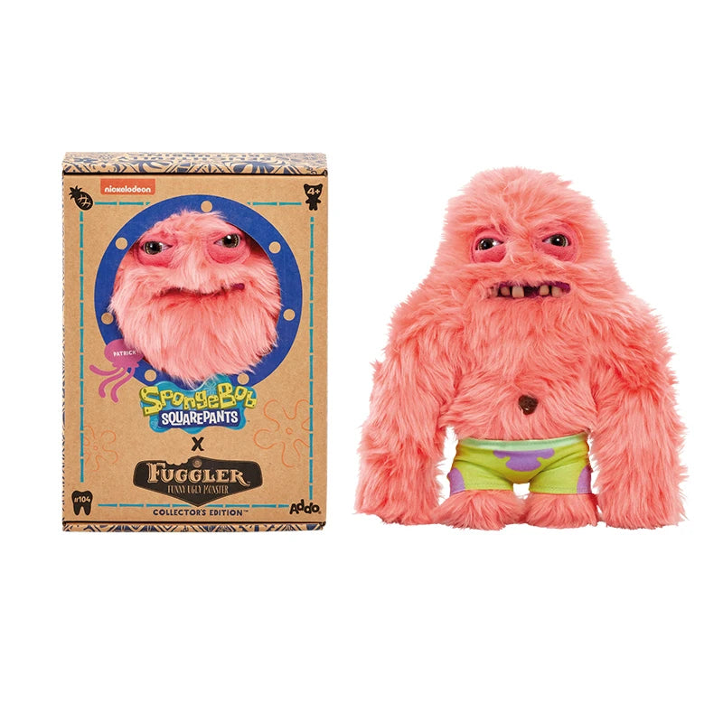 Fuggler Plush Toys Ugly Monster Spongebob Squarepants - 22cm Pink