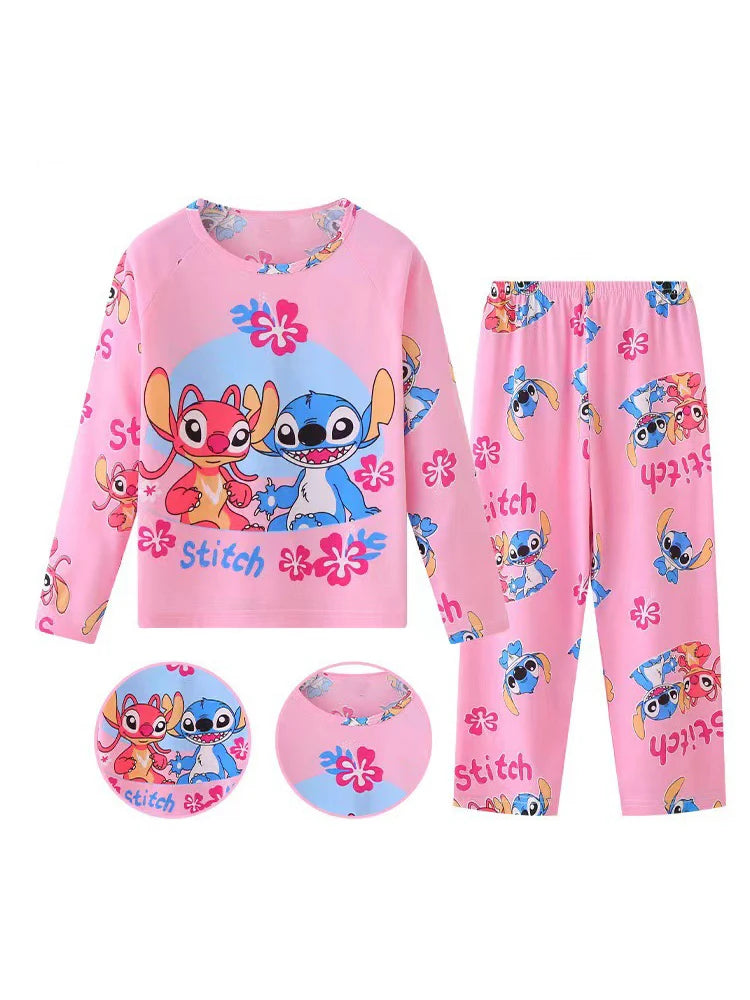 Girls/Boys Stitch Pyjamas (Age 3-16YRS) Pink
