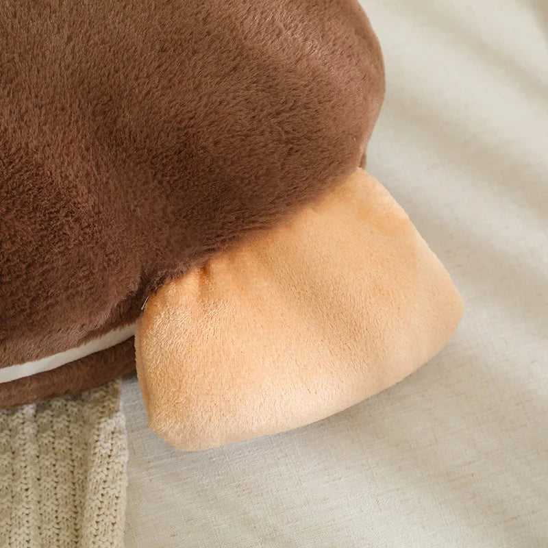 Plush Teddy Bear Cookie Pillow With Blanket Inside - 40cm