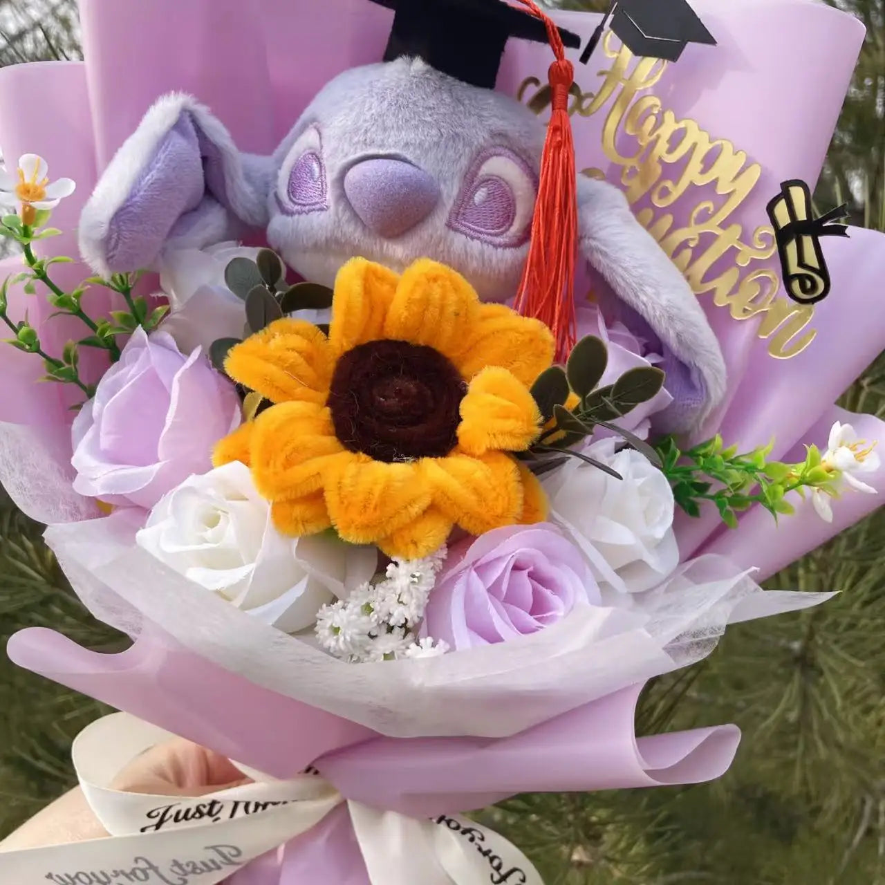 Plush Teddy Bear Gift Flower Bouquet
