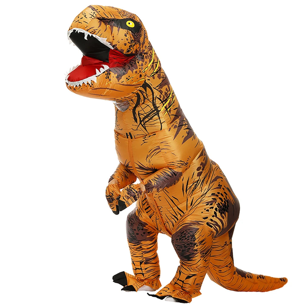 Adult/Kids Inflatable Dinosaur Costumes Brown