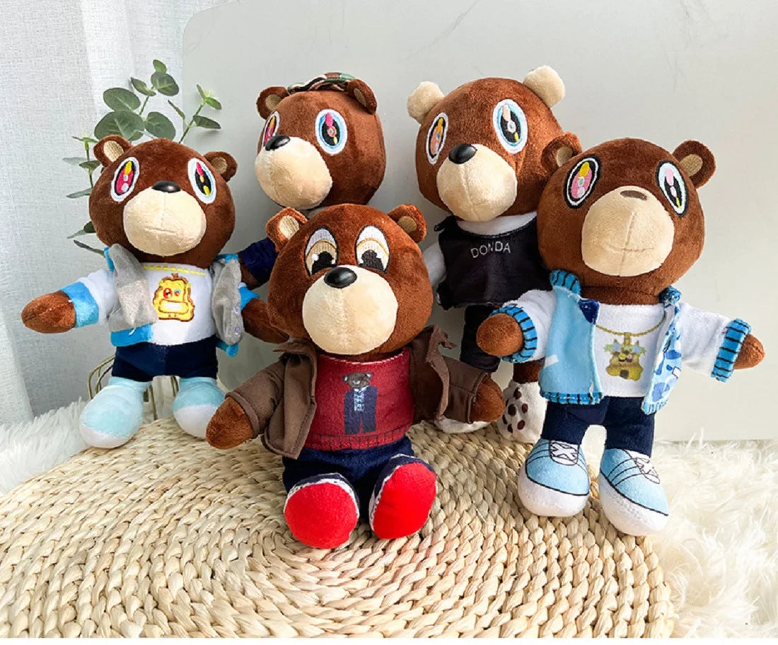 Plush Kanye Dropout Teddy Bear Stuffed Toy 25-28cm