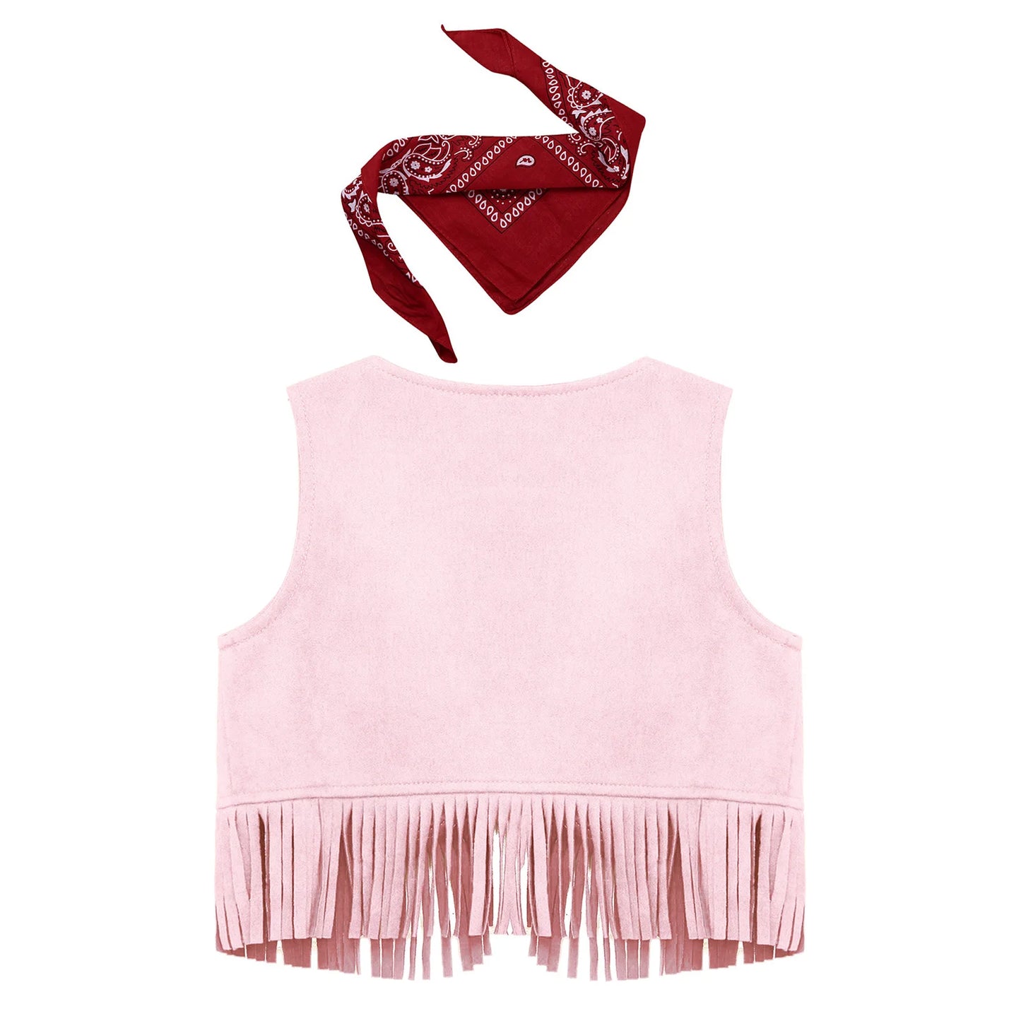 Baby Girls/Boys Western Cowboy Costume Suede Tassels Vest (Age Newborn-5 YRS)