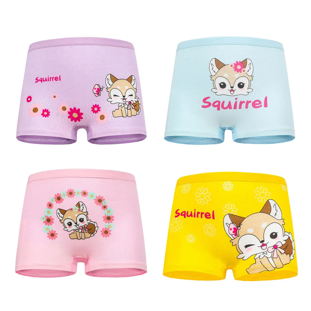 4 Piece - Girls Cotton Underwear