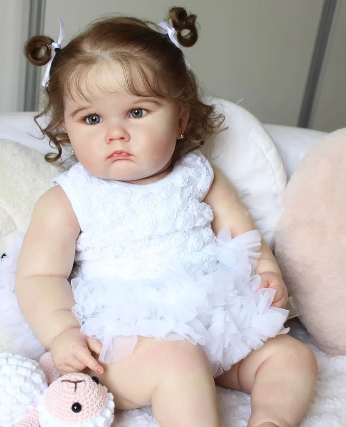 Reborn Baby Girl Realistic Silicone Doll - 60cm