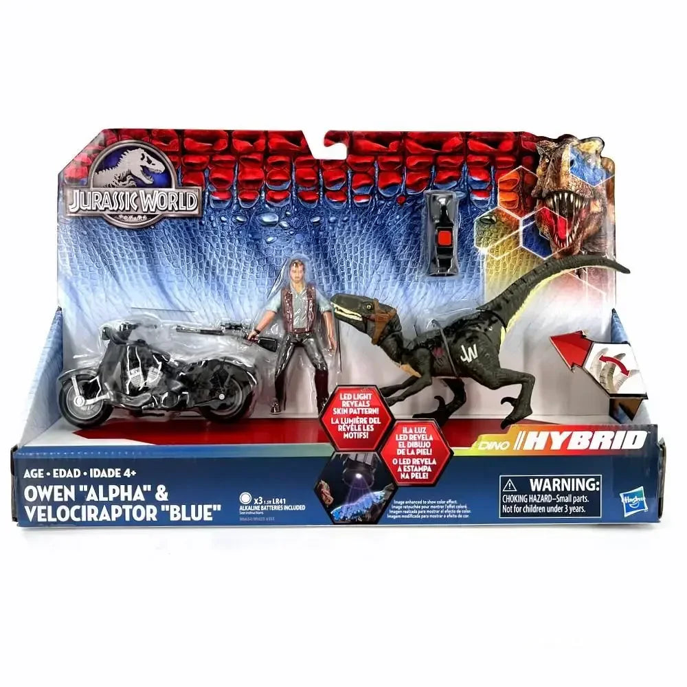 Jurassic Park Cycle & Hybrid Raptor Action Figure Motorcycle Set