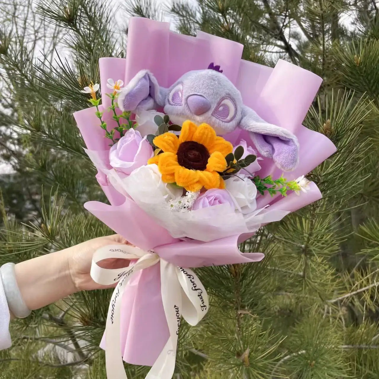 Plush Teddy Bear Gift Flower Bouquet