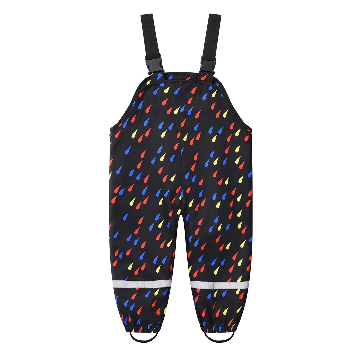 Toddler Rain Adjustable Printed Waterproof Trousers Overalls (Age 18M-6YRS)