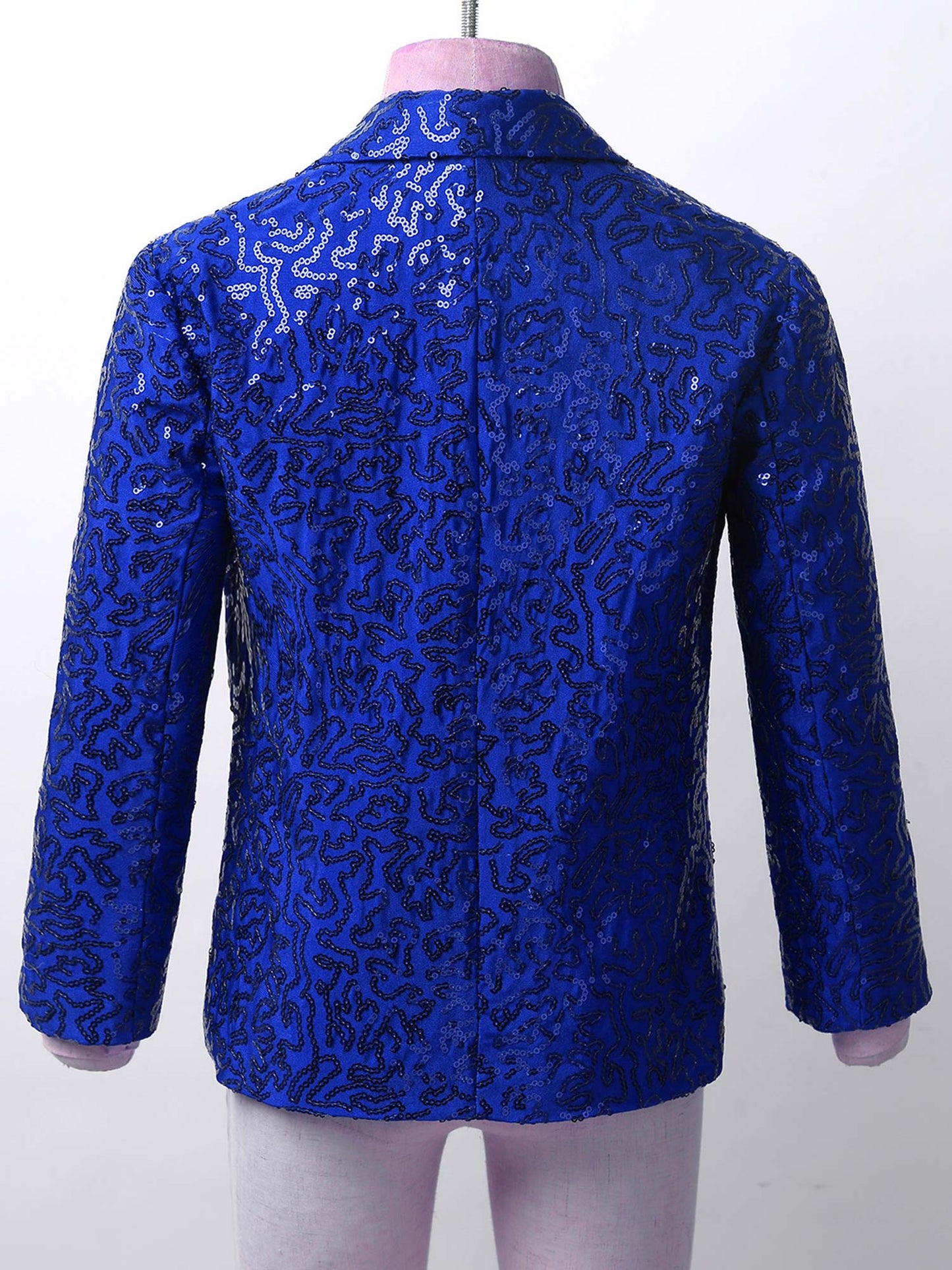 Boys Sequin Dance Tuxedo Jacket Suit & Fedora Hat (Age 6-16 YRS)