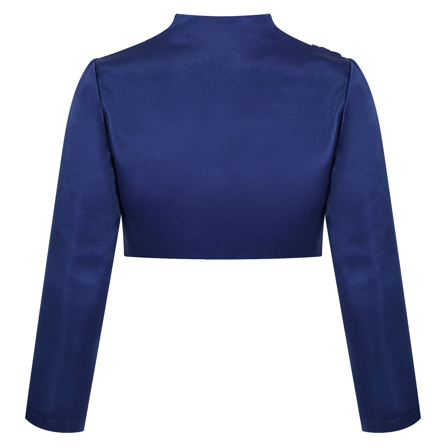 Kids Girls Long Sleeve Satin Shrug Jacket (Age 4-14 YRS)